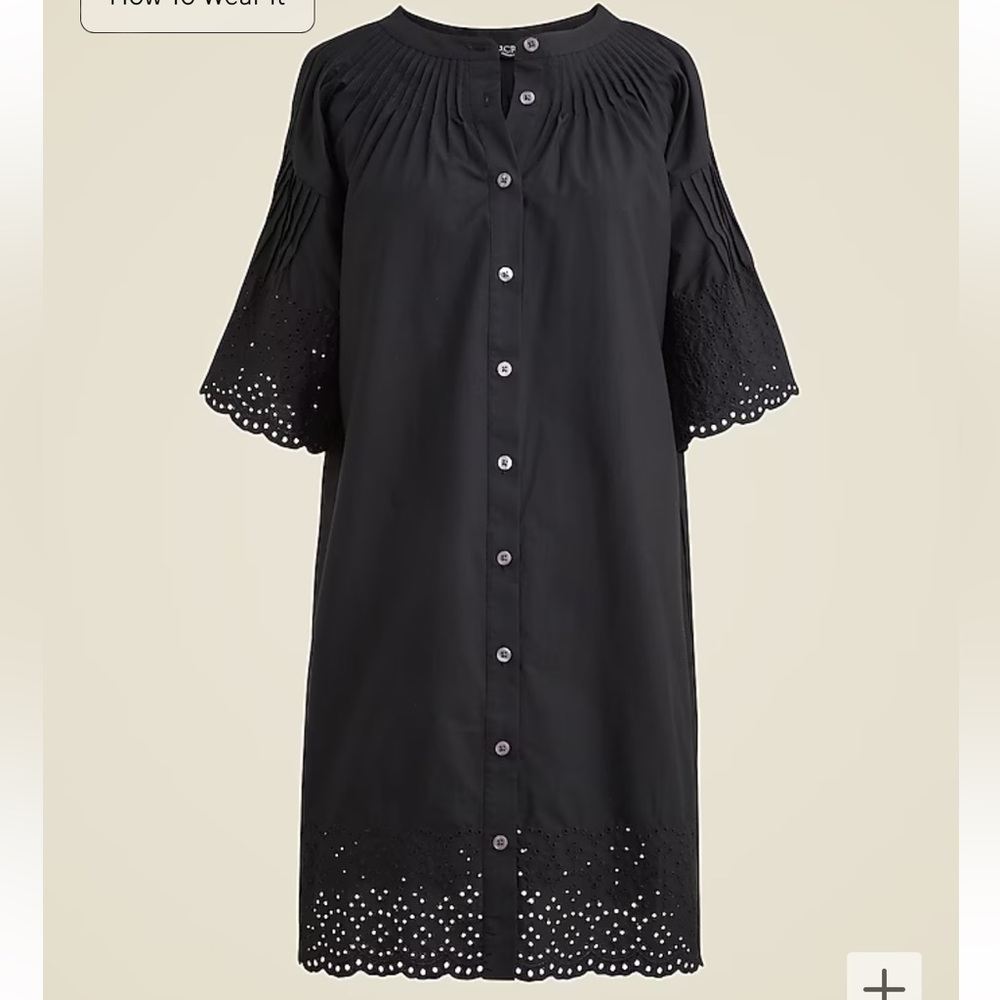 NWT J Crew eyelet dress